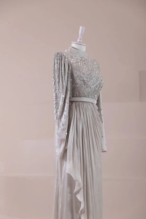 Ahenk Tesettür Abiye - FioraofDress - tesettur - abiye - BEJ - 38 - hijab - evening - dress