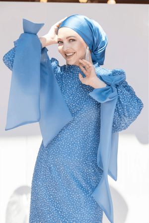 Alina Tesettür Abiye - FioraofDress - tesettur - abiye - 48 - Mavii - hijab - evening - dress