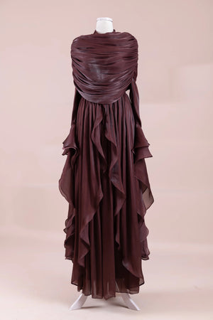 Aréa Tesettür Abiye - FioraofDress - tesettur - abiye - bery burgundy - 38 - hijab - evening - dress