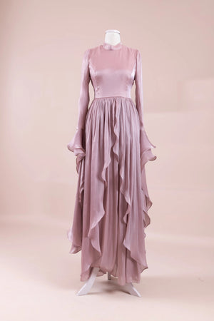 Aréa Tesettür Abiye - FioraofDress - tesettur - abiye - rose - 38 - hijab - evening - dress