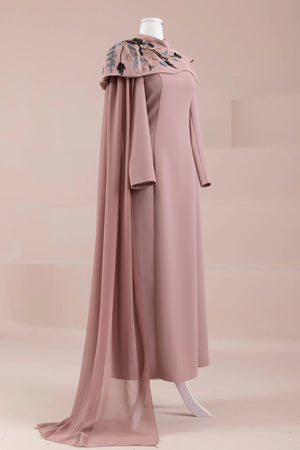 Asilta Tesettür Abiye - FioraofDress - tesettur - abiye - Gül Kurusu - 38 - hijab - evening - dress