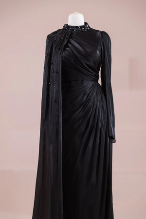 Aven Tesettür Abiye - FioraofDress - tesettur - abiye - Siyahh - 38 - hijab - evening - dress