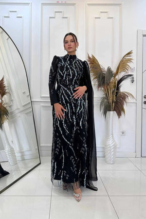 Aybike Tesettür Abiye - FioraofDress - tesettur - abiye - MİNT - 38 - hijab - evening - dress