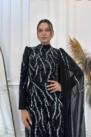 Aybike Tesettür Abiye - FioraofDress - tesettur - abiye - MİNT - 38 - hijab - evening - dress