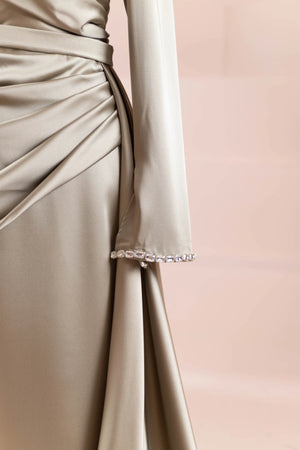 Beril Tesettür Abiye - FioraofDress - tesettur - abiye - Yağ Yeşili - 38 - hijab - evening - dress