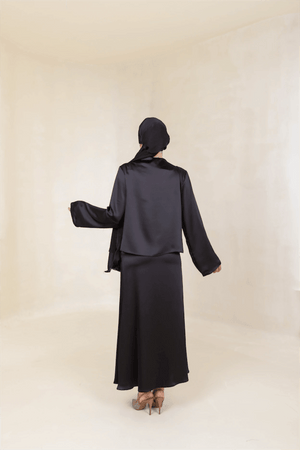 Candida Tesettür Takım - FioraofDress - tesettur - abiye - 44 - Siyahh - hijab - evening - dress