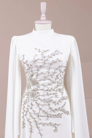 Celestia Tesettür Abiye - FioraofDress - tesettur - abiye - Beyaz - 38 - hijab - evening - dress