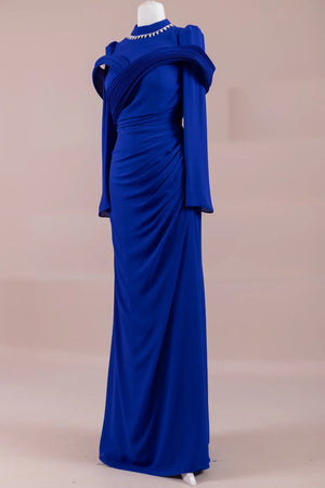 Charm Tesettür Abiye - FioraofDress - tesettur - abiye - SAX - 36 - hijab - evening - dress