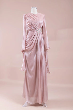 Dera Tesettür Abiye - FioraofDress - tesettur - abiye - pink - 38 - hijab - evening - dress