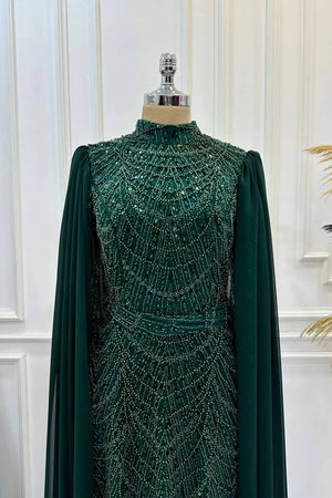 Devin Tesettür Abiye - FioraofDress - tesettur - abiye - 40 - lacivert - hijab - evening - dress