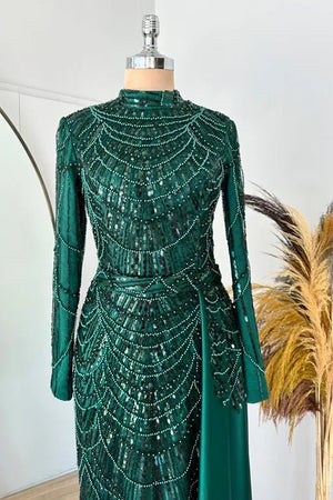 Diva Tesettür Abiye - FioraofDress - tesettur - abiye - zümrüt - 36 - hijab - evening - dress