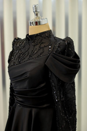 Endam Tesettür Abiye - FioraofDress - tesettur - abiye - 52 - Siyahh - hijab - evening - dress