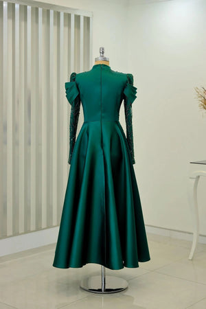 Endam Tesettür Abiye - Zümrüt - FioraofDress - tesettur - abiye - 52 - zümrüt - hijab - evening - dress