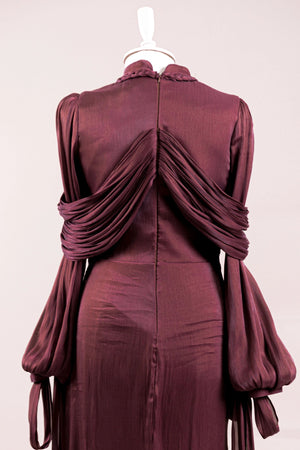 Galadriel Tesettür Abiye - FioraofDress - tesettur - abiye - bery burgundy - 38 - hijab - evening - dress