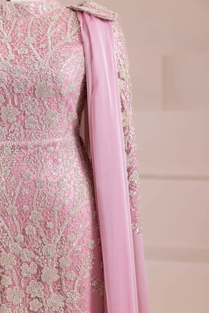 Glam Tesettür Abiye - FioraofDress - tesettur - abiye - Gül Kurusu - 38 - hijab - evening - dress