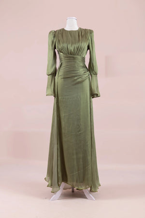 Glamour Tesettür Abiye - FioraofDress - tesettur - abiye - Çimen yeşili - 38 - hijab - evening - dress