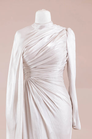 Glory Sade Tesettür Abiye - FioraofDress - tesettur - abiye - Taş Renk - 38 - hijab - evening - dress