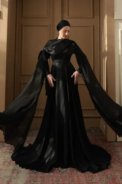 Melisa Taşlı Tesettür Abiye.