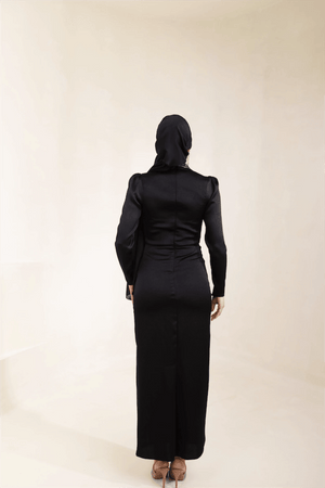 Irene Tesettür Abiye - FioraofDress - tesettur - abiye - 46 - Siyahh - hijab - evening - dress