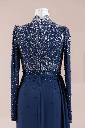 Lamis Tesettür Abiye - FioraofDress - tesettur - abiye - lacivert - 38 - hijab - evening - dress