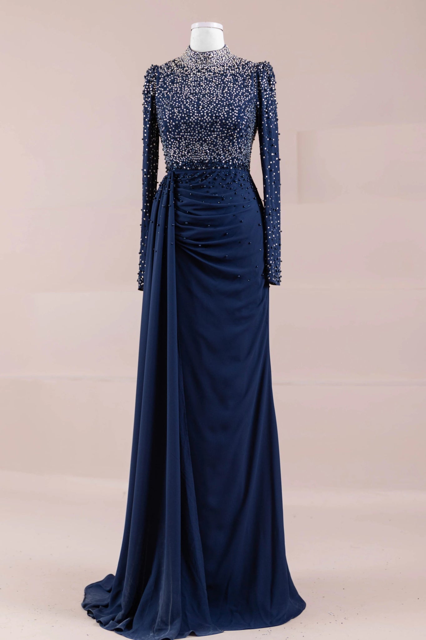 Lamis Tesettür Abiye - FioraofDress - tesettur - abiye - lacivert - 38 - hijab - evening - dress