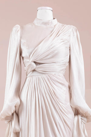 Laru Tesettür Abiye - FioraofDress - tesettur - abiye - Taş Renk - 38 - hijab - evening - dress