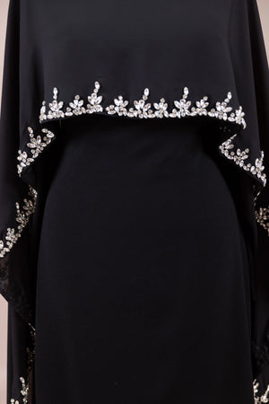 Layali Tesettür Abiye - FioraofDress - tesettur - abiye - SİYAH - 40 - hijab - evening - dress