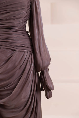 Lotus Tesettür Abiye - FioraofDress - tesettur - abiye - Mocha - 38 - hijab - evening - dress