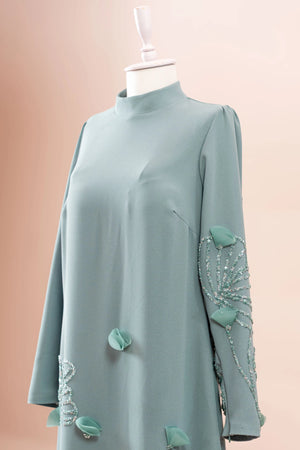 Maysa Tesettür Abiye - FioraofDress - tesettur - abiye - mint - 44 - hijab - evening - dress