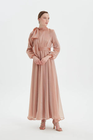 Meva Abiye - FioraofDress - tesettur - abiye - 42 - Bakır - hijab - evening - dress