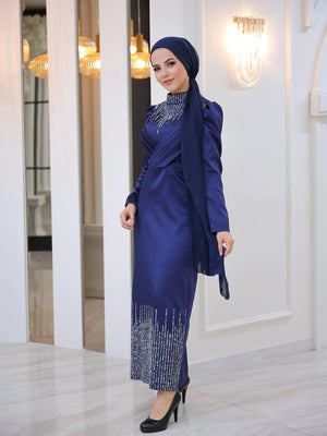 Nisa Tesettür Abiye - FioraofDress - tesettur - abiye - YAĞ YEŞİLİ - 38 - hijab - evening - dress