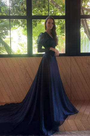 Ophelia - FioraofDress - tesettur - abiye - lacivert - 36 - hijab - evening - dress