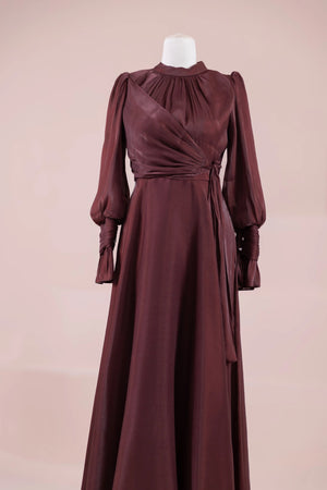 Orkide Tesettur Abiye - FioraofDress - tesettur - abiye - 38 - bery burgundy - hijab - evening - dress