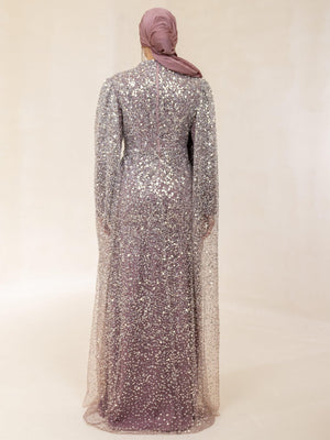 Parla Tesettür Abiye - FioraofDress - tesettur - abiye - 48 - Gül Kurusu - hijab - evening - dress