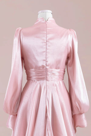 Pearl Tesettür Abiye - FioraofDress - tesettur - abiye - Pudra - 38 - hijab - evening - dress