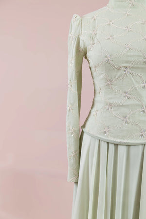 Ponte Tesettür Abiye - FioraofDress - tesettur - abiye - mint - 38 - hijab - evening - dress