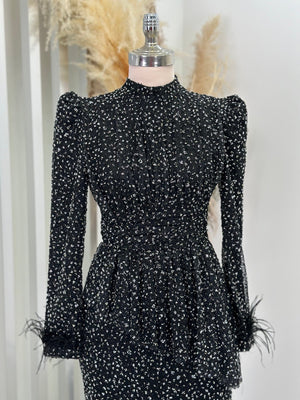 Rachelle Tesettür Abiye - FioraofDress - tesettur - abiye - Siyahh - 38 - hijab - evening - dress