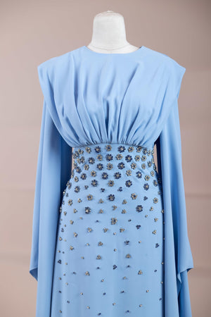 Rouge Tesettür Abiye - FioraofDress - tesettur - abiye - Mavi - 38 - hijab - evening - dress