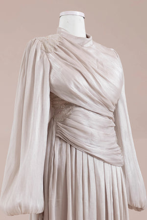 Rovi Tesettür Abiye - FioraofDress - tesettur - abiye - Taş - 40 - hijab - evening - dress