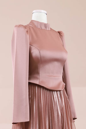 Rozya Tesettür Abiye - FioraofDress - tesettur - abiye - rose - 38 - hijab - evening - dress