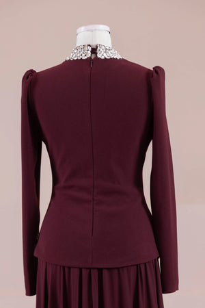 Selva Tesettür Abiye - FioraofDress - tesettur - abiye - BORDO - 38 - hijab - evening - dress