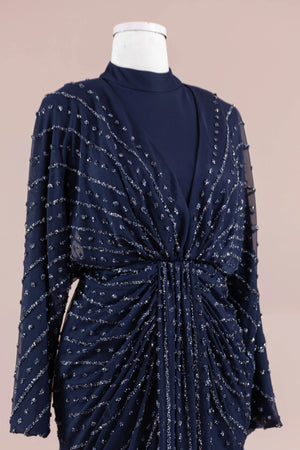 Serel Tesettür Abiye - FioraofDress - tesettur - abiye - LACİVERT - 36 - hijab - evening - dress