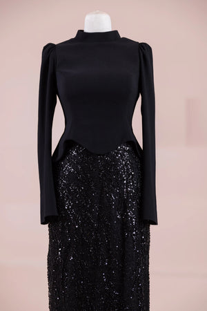 Simera Tesettür Abiye - FioraofDress - tesettur - abiye - SİYAH - 38 - hijab - evening - dress