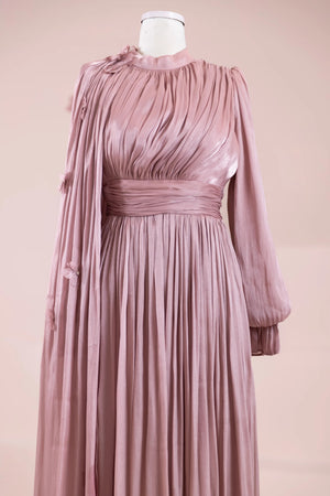 Sivra Tesettür Abiye - FioraofDress - tesettur - abiye - rose - 38 - hijab - evening - dress
