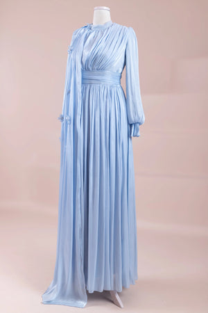 Sivra Tesettür Abiye - FioraofDress - tesettur - abiye - Mavii - 38 - hijab - evening - dress