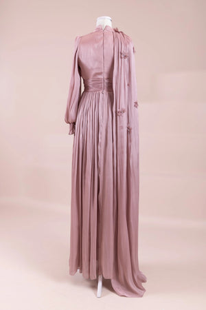 Sivra Tesettür Abiye - FioraofDress - tesettur - abiye - rose - 38 - hijab - evening - dress