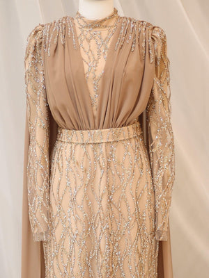 Sofia Tesettür Abiye - FioraofDress - tesettur - abiye - 48 - Bakır - hijab - evening - dress