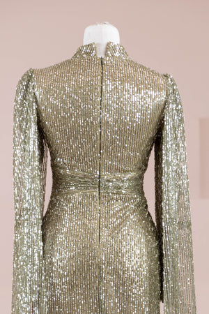 Solea Tesettür Abiye - FioraofDress - tesettur - abiye - HAKİ - 38 - hijab - evening - dress