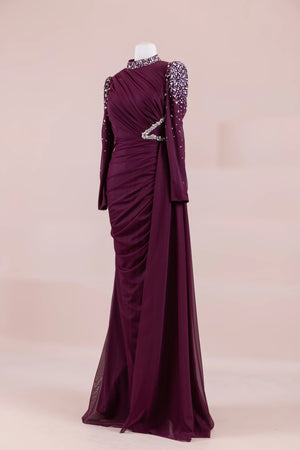 Syima Tesettür Abiye - FioraofDress - tesettur - abiye - cheryy - 38 - hijab - evening - dress