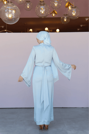 Thai Tesettür Abiye - Su Yeşili - FioraofDress - tesettur - abiye - 44 - Bebe Mavisi - hijab - evening - dress